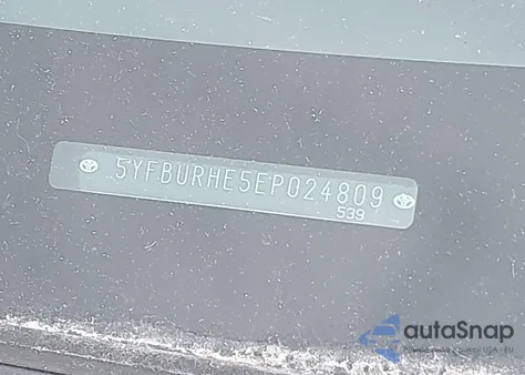 2014 Toyota Corolla Le from USA, damaged, VIN 5YFBURHE5EP024809